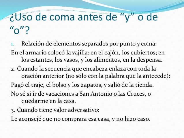 coma antes de que coma antes de que